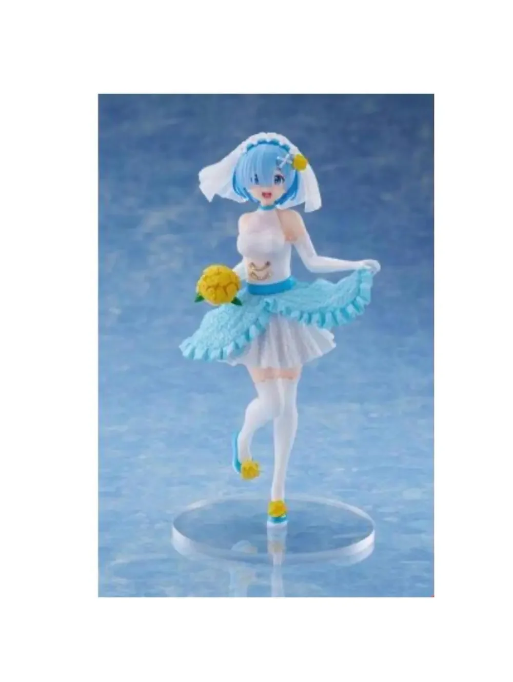 FuRyu Rem Wedding Dress Figure Re:Zero SSS Blue White New Anime Statue US Seller